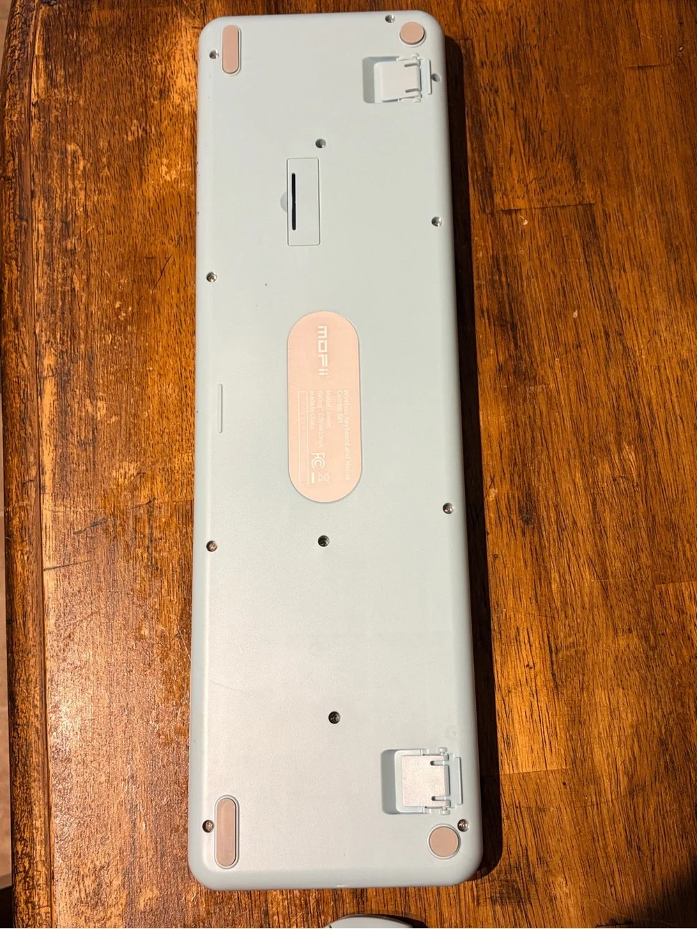 Blue Wireless Keyboard and Mouse